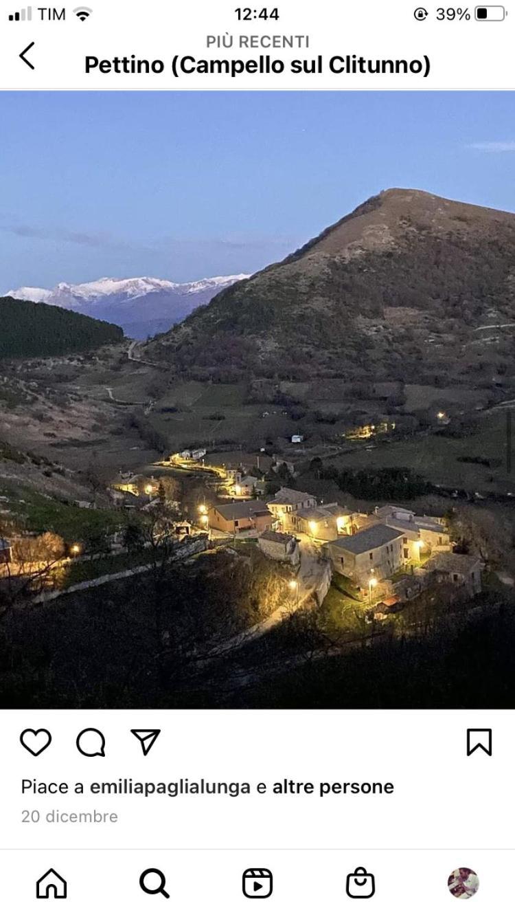 Agriturismo Pettino Campello sul Clitunno Exteriör bild